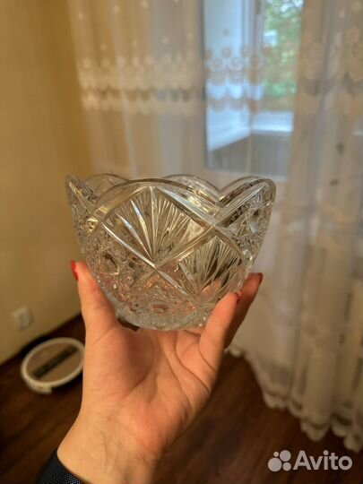 Вазы салатники хрустальные