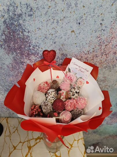 Букет из клубники в шоколаде