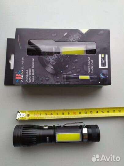 Светодиодный аккумуляторный фонарь BL-W545 T6+COB