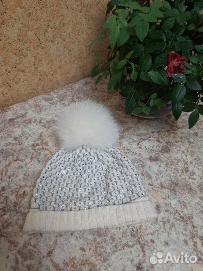 Шапка бини Италия мериносовая шерсть