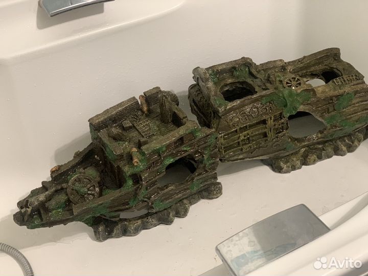 Разбитый Корабль декор для аквариума