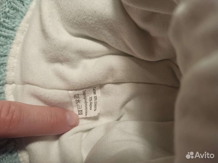 Шапка зимняя с завязками на 3-6 лет