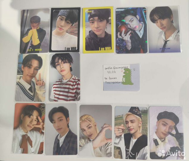 Карты stray kids хенджин