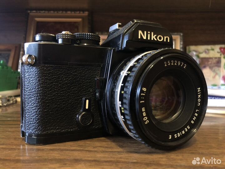 Плёночный фотоаппарат Nikon FM black + E 50mm