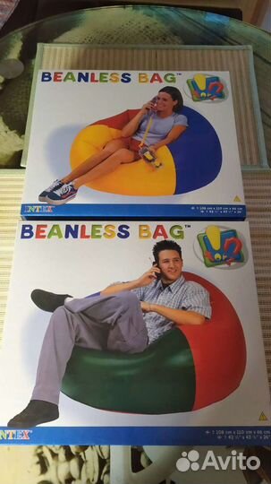 Надувное кресло Intex Beanless Bag