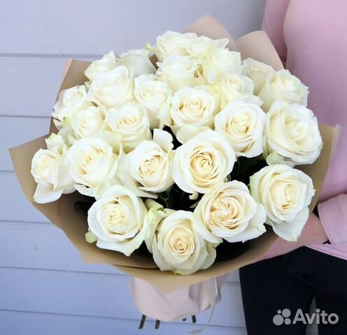 Цветы Букет белых Роз Кемерово