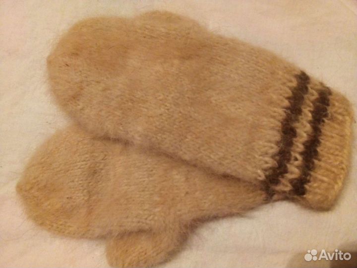 Варежки, собачья шерсть, лечебные