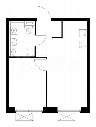 1-к. квартира, 31,9 м², 9/11 эт.