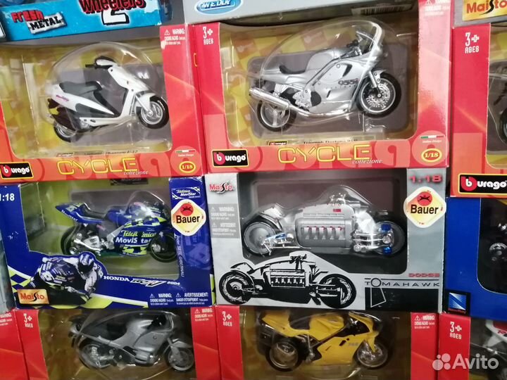 Модели мотоциклов 1:18 и 1:32