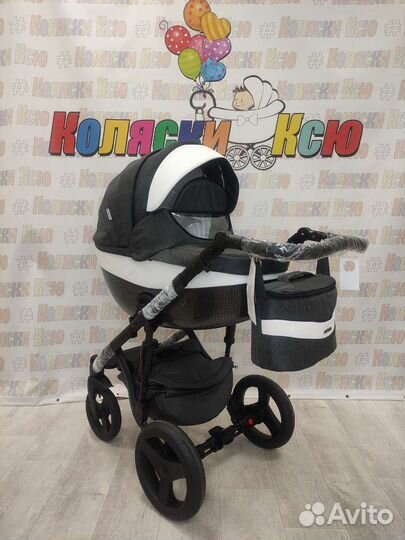 Коляска модульная Adamex Monte Deluxe Carbone