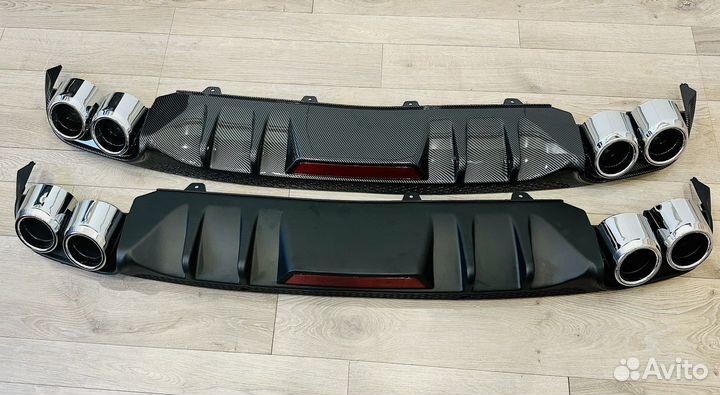 Накладка бампера Skoda Octavia A7 дифузор