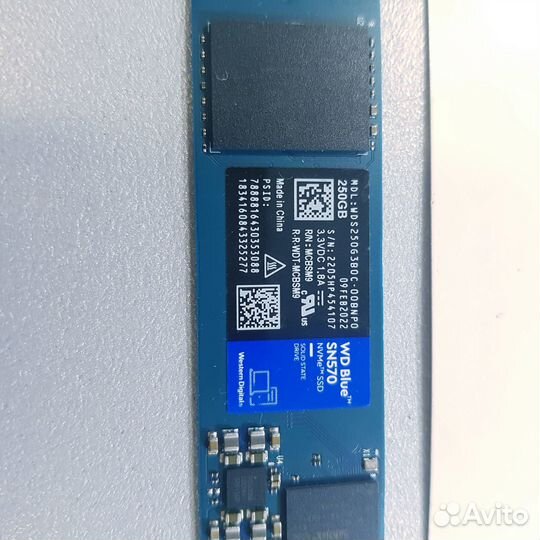 SSD WD blue SN570 250GB (новый)