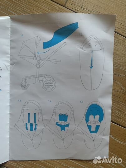 Новый вкладыш чехол для коляски silver cross