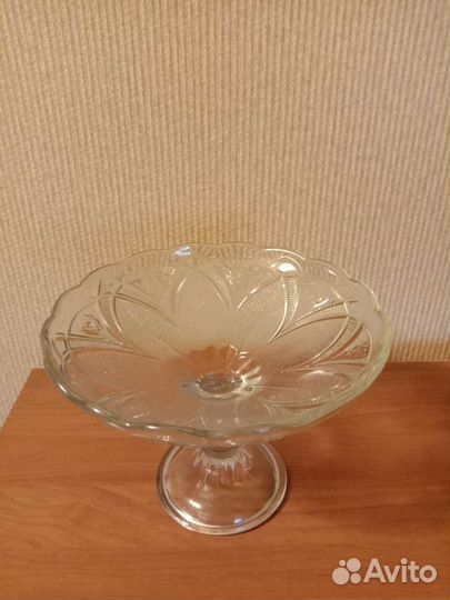 Ваза для фруктов на ножке СССР