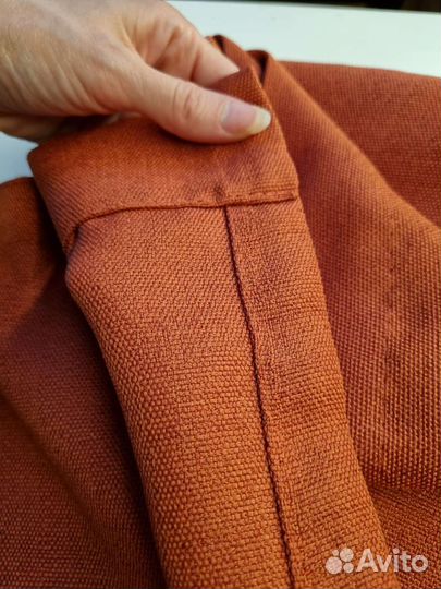 Шторы из рогожки на ленте 270х295 см б/у