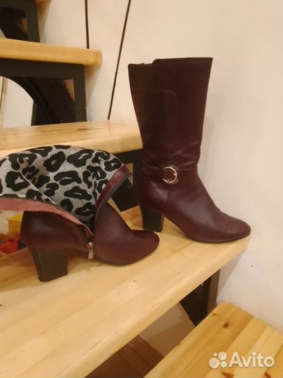 Сапоги женские натуральная кожа 40 размер