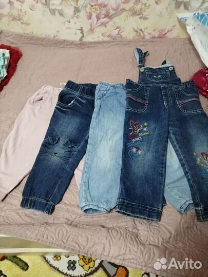 Продам вещи пакетом на девочку 86,92р