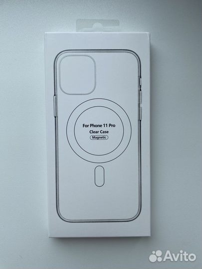 Чехол MagSafe для iPhone 11 Pro (Прозрач)