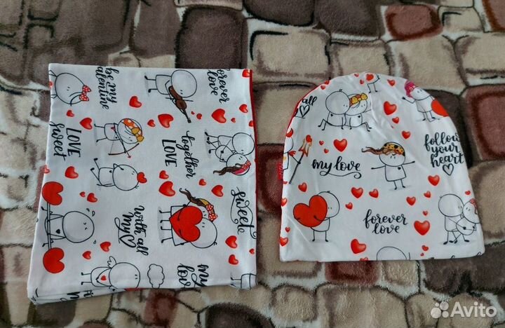 Набор шапочка и снуд для девочки,объем 50 см