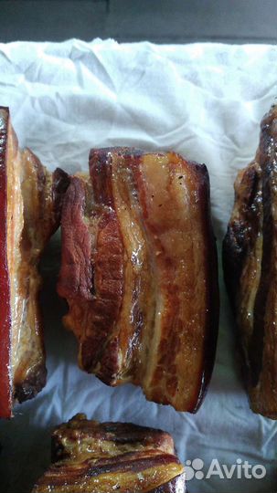 Сало горячего копчения собственного производства