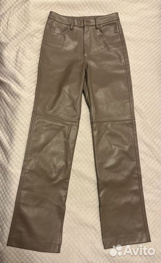 Брюки кожаные