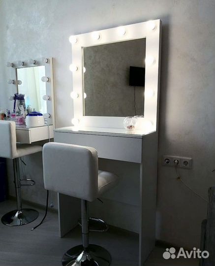 Гримерное зеркало бровиста визажиста
