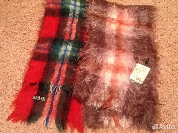 Шарф мохеровый, новый, Винтаж