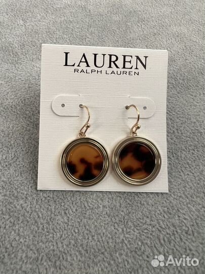 Серьги черепаховые Ralph Lauren