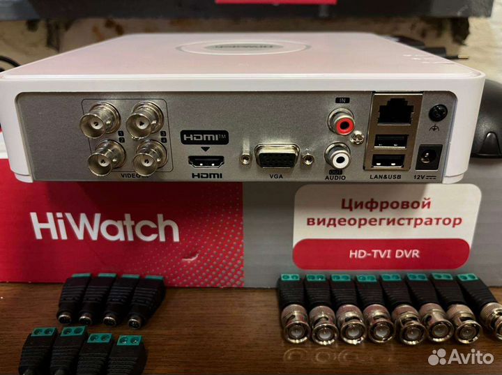 Комплект видеонаблюдения 4 камеры