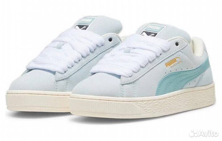 Кроссовки Puma suede xl голубые