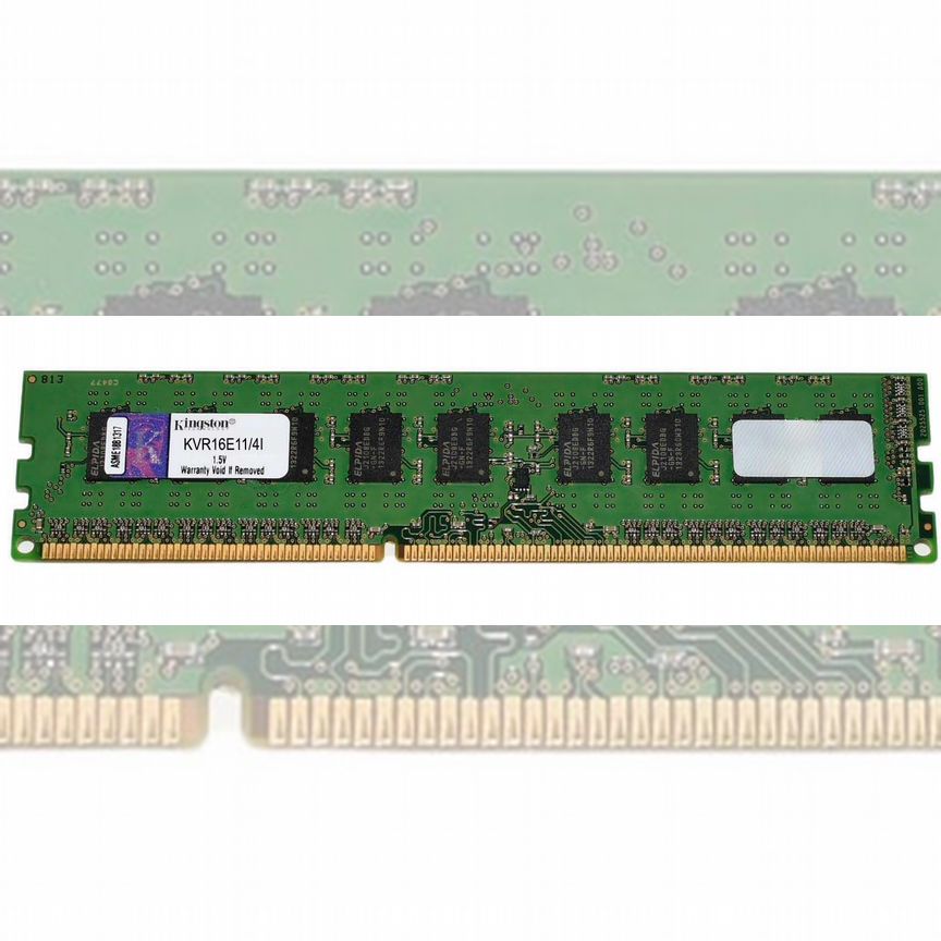 [KVR16E11/4I] Оперативная Память Kingston Ddr3 4gb Kvr16e11/4i