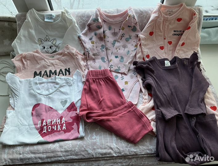 Вещи пакетом на девочку 60-68