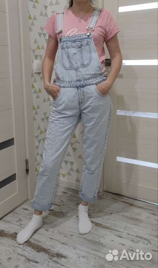 Джинсовый комбинезон женский 40-42