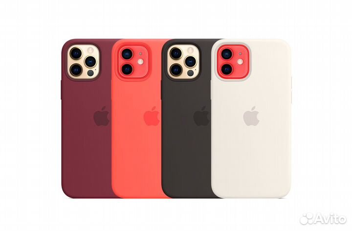 Чехол Silicone Case iPhone 12/12 Pro (40+ цветов)
