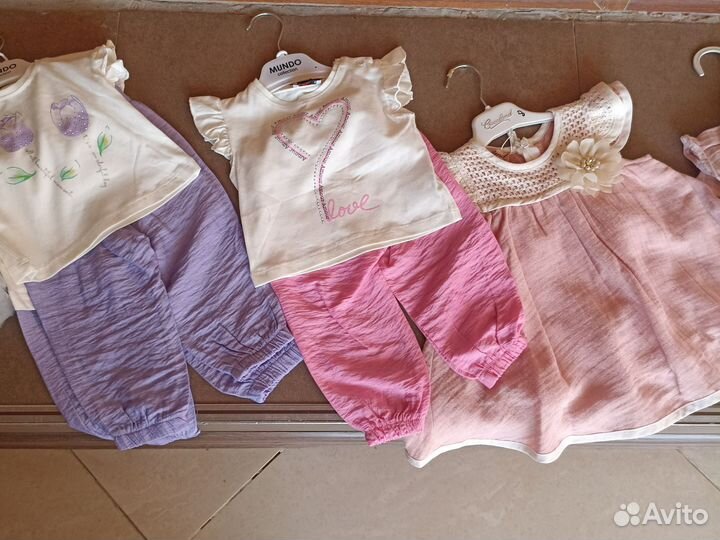 Одежда для девочек 9 мес