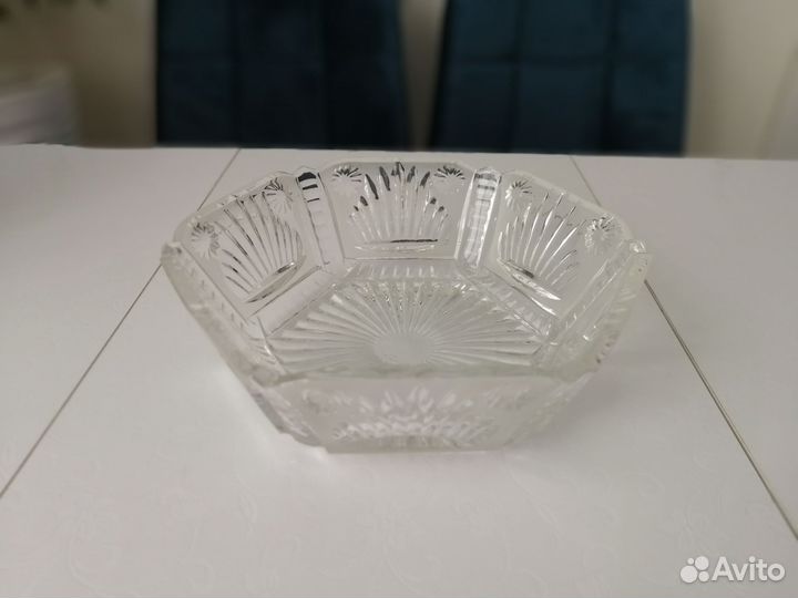 Хрусталь СССР ваза конфетница