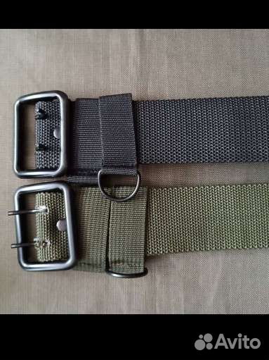 Ремень армейский олива и черный на разный обхват