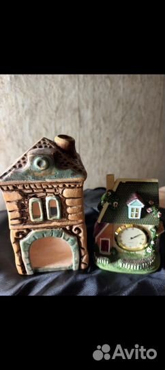 Домик,типа глина.керамика (аквариум