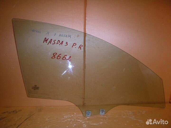 Стекло двери передней правой mazda 3 (BL) 2009-201