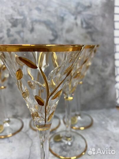 Рюмки-фужеры Италии хрусталь