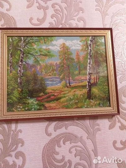 Картина вышитая крестом