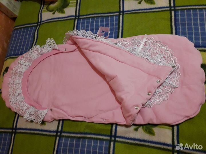 Конверт,наряд на выписку,для девочки осень-весна