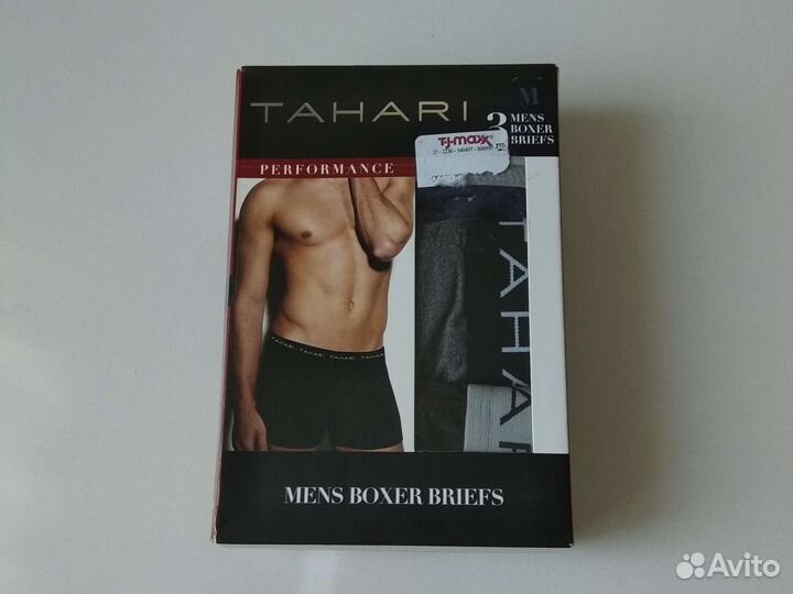 Трусы боксеры Tahari, M, коробка 3шт, разные