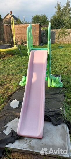 Детская горка пластиковая уличная бу