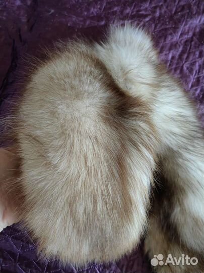Меховой воротник песец