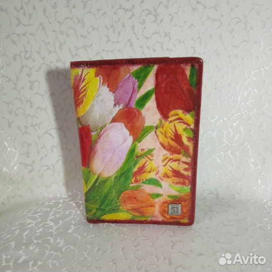 Кожаная обложка для автодокументов 