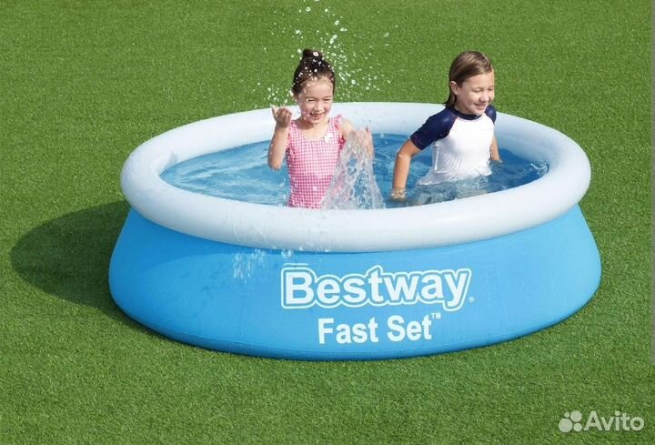 Надувной бассейн, бу 1 сезон