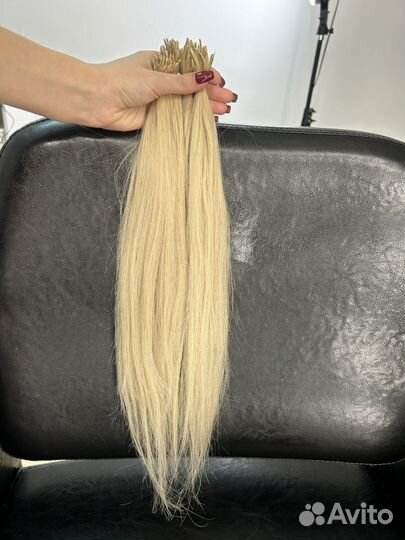Волосы для наращивания блонд (б/у)