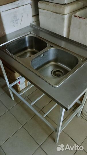 Мойка двойная металлическая