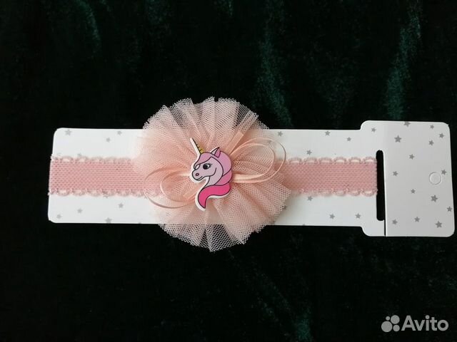 Повязка персик с единорогом. Много вещей